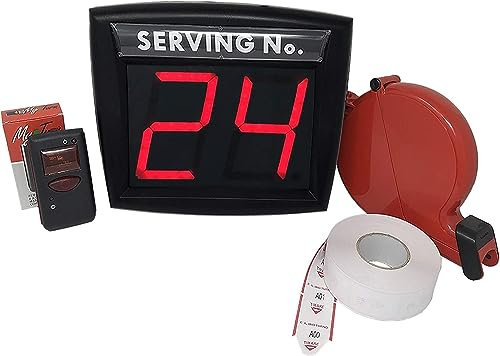 MY TURN WIRELESS SYSTEM RADIO COMPLETE KIT DISPLAY TWO DIGITS, RADIO CONTROL, LABEL DISPENSER