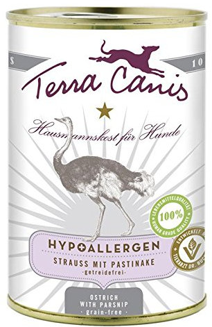 Terra Canis | Strauß mit Pastinake / Hypoallergen | 6 x 400 g