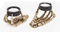 2er Set Teelichthalter Skeletthand Skelett Totenschädel Totenkopf Gothic Figur Teelicht Kerze