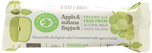 Doves Farm Gluten Free Apple and Sultana Flapjack Bar 35g (Pack of 9)