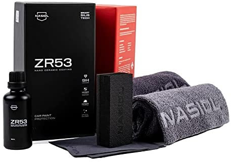 NASIOL ZR53 Nano Keramikversiegelung Auto, Keramikversiegelung, Lackversiegelung Auto, Keramik Autolack,Ceramic Coating, Hochwertige Nano Keramik Fliesen Kit 9H Farbschutz 50 ml