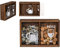 His and Hers Wooden Cork Bottle Cap Collector Box 3D Display Collection Gift