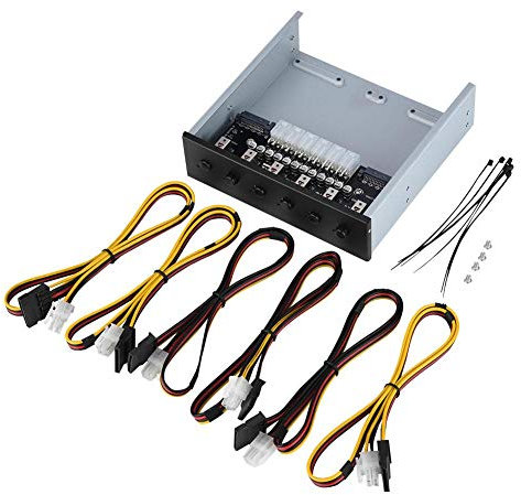 SATA Externe Festplatte, HDD Power Control Switch 6 selbstsichernde Schalter Festplattenlaufwerk SATA Drive Switcher, 2.5 Zoll, mit IDE 2xSATA 15Pin Schnittstelle, für Desktop-PCs