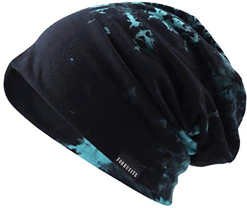 VECRY Herren Slouch Hollow Mütze Thin Sommer Cap Strickmützen Beanie Skullcap, M, Tinte-Blau