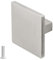 Decoranddecor Calla Square Cabinet Knob Door Pull Handle Kitchen Cupboard Furniture Drawer (1 Pack, Brushed Chrome)