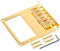 LYWS Tele Bridge Tele Humbucker Chevalet pour guitare Telecaster Doré