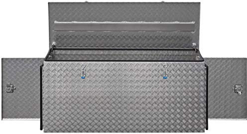 Pritschenkasten Staukasten Werkzeugkasten aus Aluminium Riffelblech B 1800 x H 850/800 x T 600 mm mit 2 Seitentüren Made in Germany LKW Expeditionsfahrzeug Anhänger ohne Befestigungsmaterial
