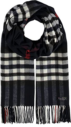 FRAAS Cashmink Schal 56 x 200 cm - Weicher als Kaschmir - Made in Germany - Schal kariert für Damen und Herren - Perfekt für Herbst und Winter Deep Blue