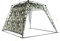 Lumaland Outdoor Pavillon 2,5 x 2,5m | Wasserdicht & UV-Schutz | Gartenzelt inkl. 1x Seitenteil & Tasche & Heringe | Robuster Camping & Partyzelt | Pop Up Zelt Aufbau in 2 Minuten [Camouflage-Grün]