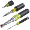 Klein Tools 80019 Tool Set, Multi-Bit Screwdriver and Nut Driver Tool Kit, 28 Different Industrial Strength Bits and Sizes, 4-Piece, Black