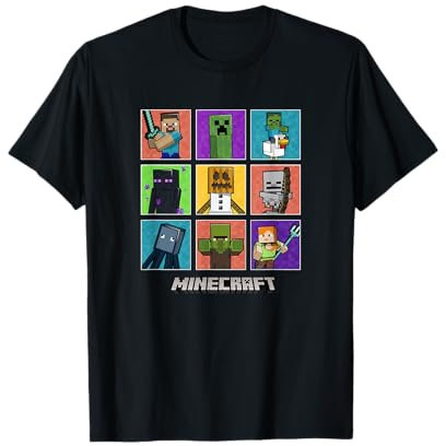 Die Minecraft-Gruppe hat eine farbige Box Up gedreht T-Shirt