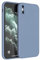 Mixroom - Coque étui pour iPhone X/iPhone XS protection couvre appareil photo en silicone TPU mat avec bords plats couleur bleu acier