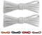 CCSOFTIME 2 Pares Cordones Redondos Encerados,Cortos Cordones Blanco para Zapatos de Vestir Traje Oxford Botas,Cordoneras para Botines de Hombre Mujer Niños Adultos,Cordones Zapatos Vestir 60cm