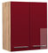 Vicco Armario Colgante Fame-Line, Rojo Burdeos Alto Brillo/Roble Dorado, 60 cm