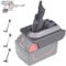 V8 Battery Adapter for Milwaukee M18 18V Battery，Compatible with Dyson V8 Series Absolute Animal Vacuum Cleaner, V8 Fluffy V8 Motorhead,229602-01, V8 Carbon Fiber with Dyson Trigger Lock & Filter