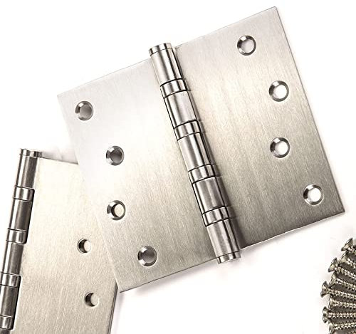 2 Stück SO-TOOLS® Schwerlast Aufschraubbänder/Tragkraft 50 kg/Materialstärke 2,5 mm / 100 x 100 mm/Aufschraub-Scharnier aus Edelstahl/Türscharnier Türbänder mit wartungsfreien Gleitlagern