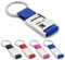 Ibera Gifts - Porte clé personnalisé en métal et polyester : porte clef personnalisable, porte clé personnalisé, (Bleu)