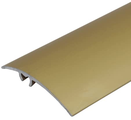 A65 50mm Anodised Aluminium Door Threshold Strip - Gold, 2.7m