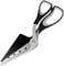 Asdirne Pizza Scissors, Pizza Cutter with Shovel, Food-Grade Sharp Stainless Steel Blade and Soft Grip Handle, Multifunctional Kitchen Scissors, 27cm, Black/Grey