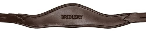 BRIDLERY Genickstück Relief Breite Standard, Nähte Standard, Modell 1 Riemen, Nackenfreiheit ohne Nackenfreiheit, Farbe Braun, Größe Pony