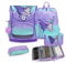 Belmil Premium Compact Plus ergonomisches Schulranzen Set 5 - teilig, AGR, Brustgurt, Hüftgurt, Magnetverschluss (405-41/P/S) (Serenity)