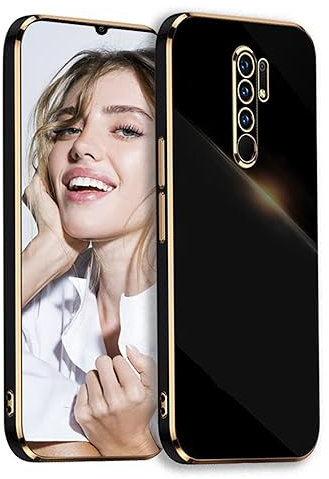 POUHYE Coque pour Xiaomi Redmi Note 8 Pro Étui, Galvanisé Silicone Case Antichoc Anti Rayures Souple TPU Cover Housse Légère Protection Caméra Coque pour Xiaomi Redmi Note 8 Pro Noir