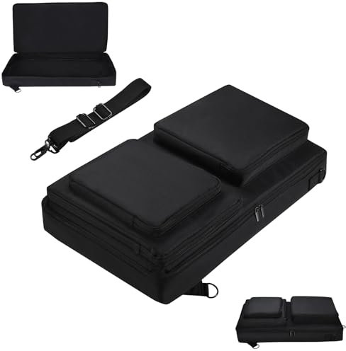 JOYSOG Audio-Mixer-Hülle, Reise-Musik-Tasche für professionelle DJ-Ausrüstung, Audio, DJ-Mixer, Tasche für Pioneer DDJ-SR 2/SR/für Traktor Kontrol S4 MK3 (570 x 352 x 135 mm)