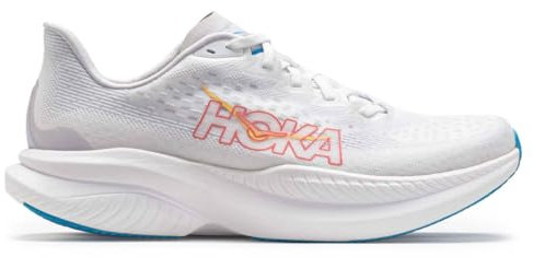 Hoka One One Damen Mach 6 Textile White Nimbus Cloud Trainer 41 1/3 EU