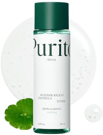 PURITO Centella Toner, 200ml 6.76 fl.oz, Korean Centella, Soothing, Hydration, Alchhole-Free Facial Toner for face, K-Beauty, Korean Skin Care