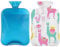 Funny Alpaca Paint Wärmflasche mit weichem Bezug, 2L Wärmbeutel für heiße und kalte Kompresse, Handfüße und Bettwärmer, Menstruationskrämpfe, Nacken- und Schulterschmerzlinderung