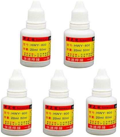 CTDWNT Lötflussmittel, starkes Löt, 20 ml, Edelstahl-Flussmittel-Lötpaste, flüssiges Lötwerkzeug, Metalle, Schnellschweißwerkzeuge für Edelstahl- und Nickel-Schweißen