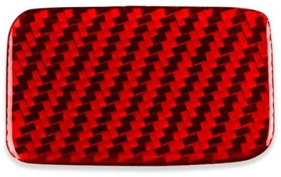 Innenausstattung Für Ford Für Mustang Für Mach E 2021 Carbon Faser Handschuh Box Schalter Griff Dekoration Aufkleber Auto Innen Zubehör Auto-Styling (Color : Rot)