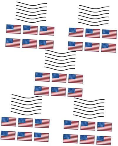 Ciieeo 5 Sets collage refrigerator decal United States fridge party supplies household refrigerator magnets reflective american flag car