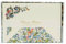 Rossi - 10er Design Briefkarten Set inkl. Briefbox „Florentiner Vögel“ aus Italien 10 Bögen aus Schreibpapier & DIN B6 Brief-Kuvert (Blumen Muster) Edle Brief Umschläge & Briefpapier (mit Goldprägung)