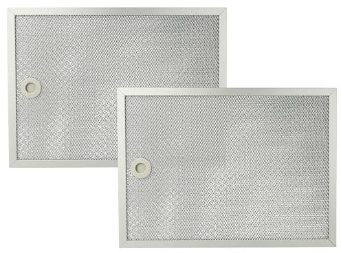 vhbw 2x Filter Metallfettfilter kompatibel mit AEG 8060D-M, 8090D-M Dunstabzugshaube - 31,7 x 23,25 x 0,9 cm, Metall