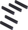 5 Pcs Hex Bit Holder,12 Holes Hex Bit Organiser,Professional Screwdriver Bit Holder,Plastic Drill Bit Storage Strips,Screwdriver Organiser Set,for DIY Enthusiast,Craftsman (Black)