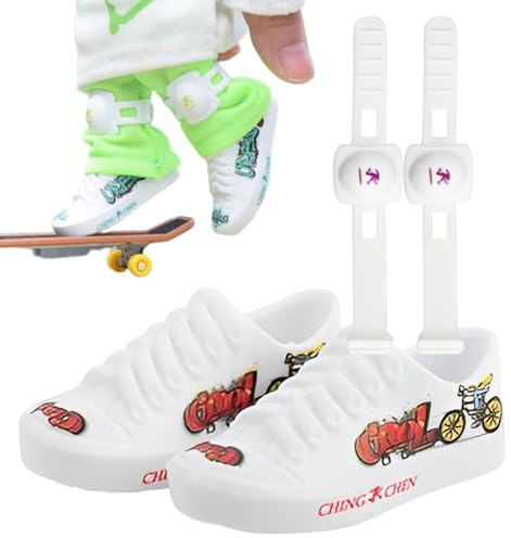 Skaterschuhe mit Zehen, Schuhe mit Griffbrett | Finger Toys Miniaturschuhe für Griffbrett | Schreibtischspielzeug für Puppen Schuhe für Finger-Roller, Schuhe für den Alltag