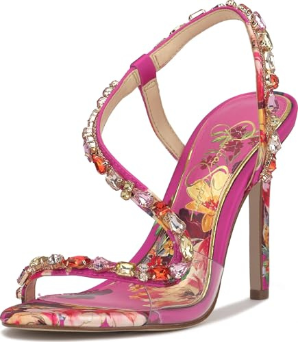 Jessica Simpson Sandali da donna con tacco Jaycin, Combo Rosa, 42 EU