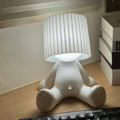 Lustiges LED Tischleuchte, Eine kreative Lampe des kleinen schüchternen Mannes, USB Kreative Lampe A Little Shy Man, Romantische LED Nachttischlampe Nachtlicht für Schlafzimmer Wohnzimmer Dekor (B)