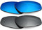 BlazerBuck Anti-salt Polarized Replacement Lenses for Oakley Blender 6B OX3162 - Silver Chrome & Ice Blue