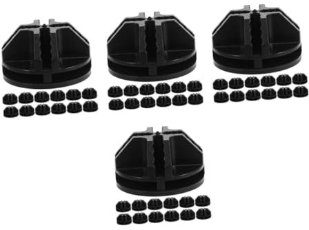 4 Sets Black ABS 50pcs Cube Storage Buckle Wire Connectors Mesh Snap nizer for Cube Shelving System