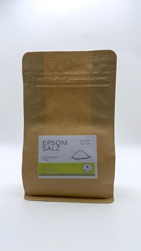 ALMICANNA: Sal Epsom para un crecimiento saludable de las plantas, 250 g, para regar y como modificación en Living Soil