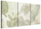 murando - Wandbilder Set 3 tlg Wanddeko Collage 3er 180x90 cm (je 60x90 cm) – Leinwandbild für Wohnzimmer und Schlafzimmer - Abstrakte Eleganz – grüne und zarte Blätter der Natur a-H-10156-b-a