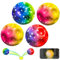 ShifenHong 4-Stick Hüpfball, 7 cm Spaceballs, Moonball Leuchtend, Springball für Kinder, Hohe Spring Gummiball, Moonball Super High Bouncing, Ball für Kinder, Partygeschenke