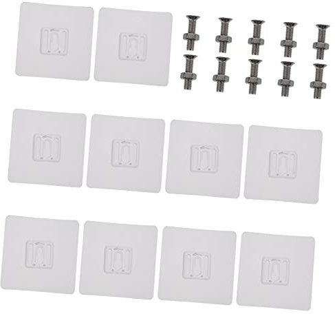 Autocollants for carrelage de salle de bain, 10 pièces, sans trace, clés, vis sans couture, mur, extérieur, clous adhésifs, crochets auto-adhésifs amovibles, autocollants de cuisine, crochets à clous