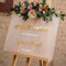 Welcome to Our Wedding – Custom Acrylic Wedding Welcome Sign | 3D Frosted Gold Garden Style | Personalized with Names & Date (Welcome to The wedding of)