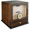 Velonx Humidor Schrank für Zigarren mit Digitalem Hygrometer & Befeuchter, Humidor Zigarren Kapazität - 100 Zigarren, 2 Schubladen + Zubehörfach, Präzise Feuchtigkeitskontrolle Cedar Wood