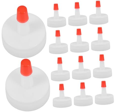 ABOOFAN 50piezas Tapones De De Plástico Tapas De Botellas Diseño Antiderrames Pp Multifuncional