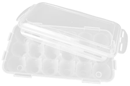BESPORTBLE Porta Uova Frigorifero Trasparente con Coperchio Contenitore Salvaspazio per Uova Scatola Organizzatrice Protette e Ordinate in Cucina
