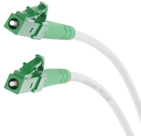 kenable Armoured LC/APC XGS-PON Fibre Optic Cable OS2 Single Mode 3mm Simplex Patch Cord for Virgin Media FTTP Full Fibre Broadband Router Extension 2m